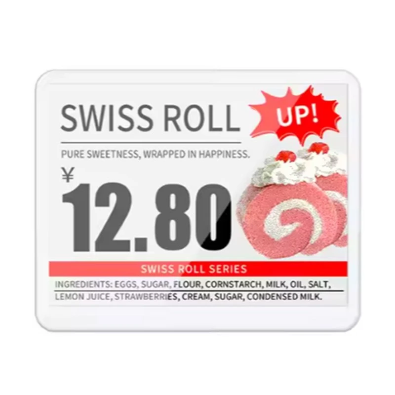 5,8 tums elektronisk prislapp
