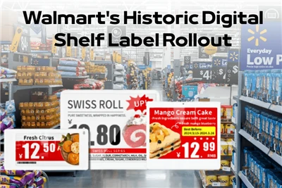 Walmarts historiska digitala hylletikettsutrullning