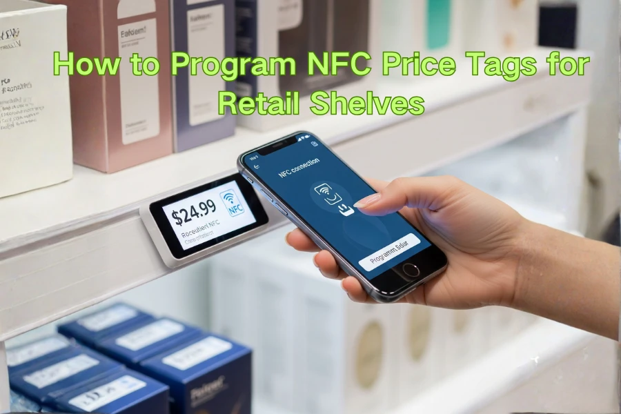 Hur man programmerar NFC-prislappar för detaljhandelshyllor