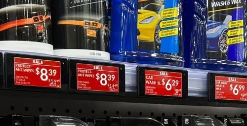 Vilka livsmedelsbutiker har digitala prislappar?