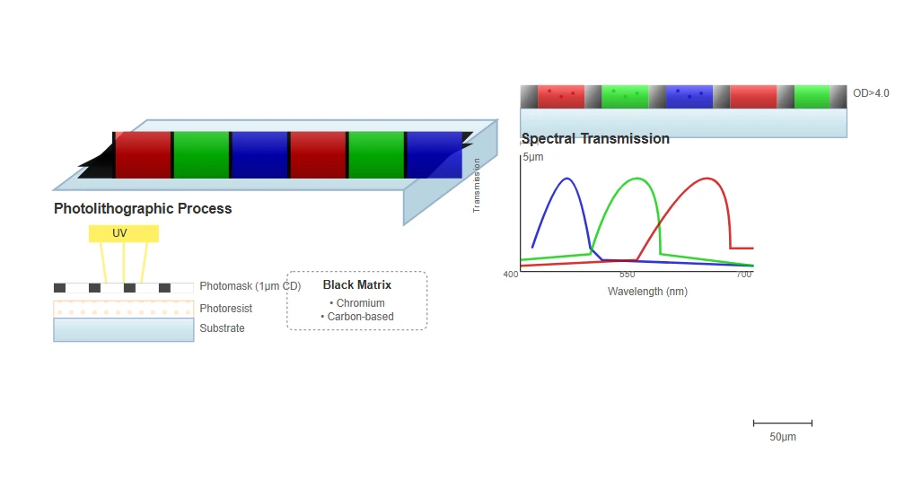 Color Filter Array Manufacturing and Spectral Optimization Color Filter Array Manufacturing and Spectral Optimization