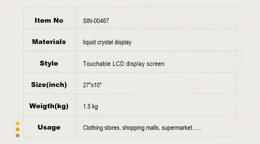 27x10 Transparent touch screen
